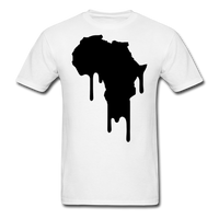Africa Continent Drip T-Shirt - white