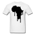 Africa Continent Drip T-Shirt - white
