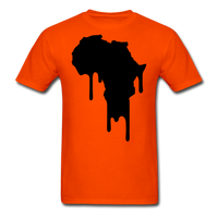 Africa Continent Drip T-Shirt - orange