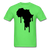 Africa Continent Drip T-Shirt - kiwi