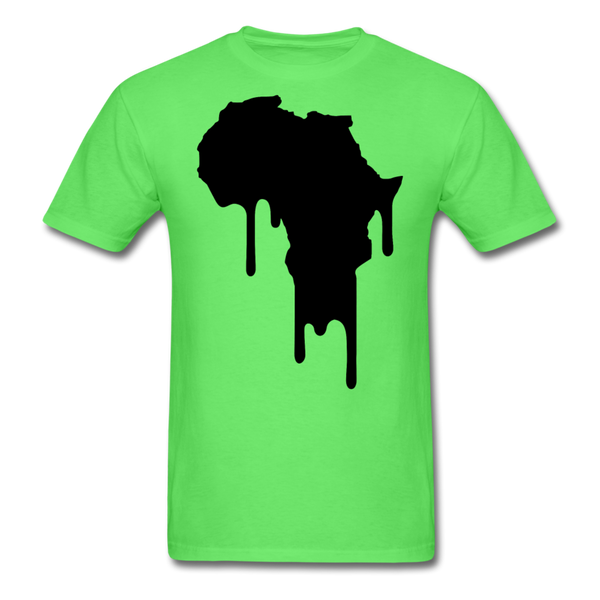 Africa Continent Drip T-Shirt - kiwi