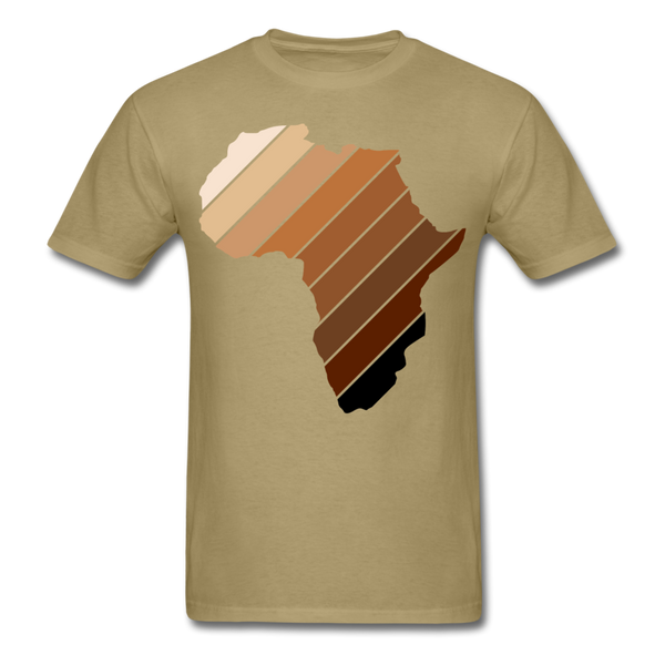 Africa Continent Shades T-Shirt - khaki