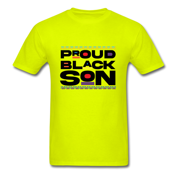 BLACK_FATHER-02 T-Shirt - safety green