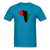 Africa Map - turquoise