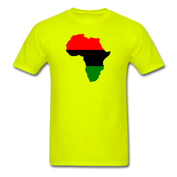 Africa Map - safety green