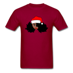 Afro Santa Claus Girl - dark red