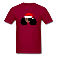 Afro Santa Claus Girl - dark red