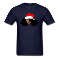 Afro Santa Claus Girl - navy