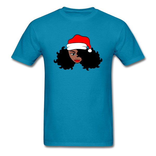 Afro Santa Claus Girl - turquoise