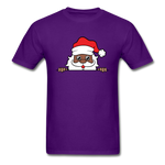 Peekaboo Black Santa - purple