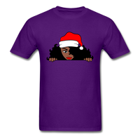 Peekaboo Afro Santa Girl - purple