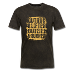 Outrun A Lifter, Outlift A Runner - mineral black