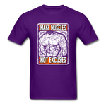 Make Muscle, Not Excuses - purple