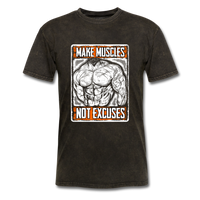Make Muscle, Not Excuses - mineral black