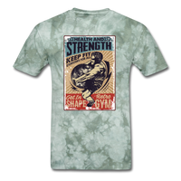 Health & Strength - military green tie dye