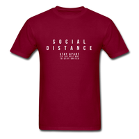 Social Distance - burgundy