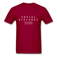 Social Distance - dark red