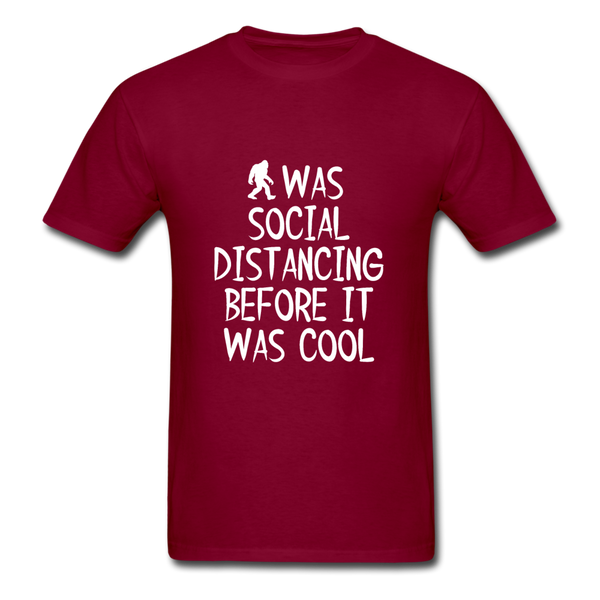 Social Distancing - burgundy