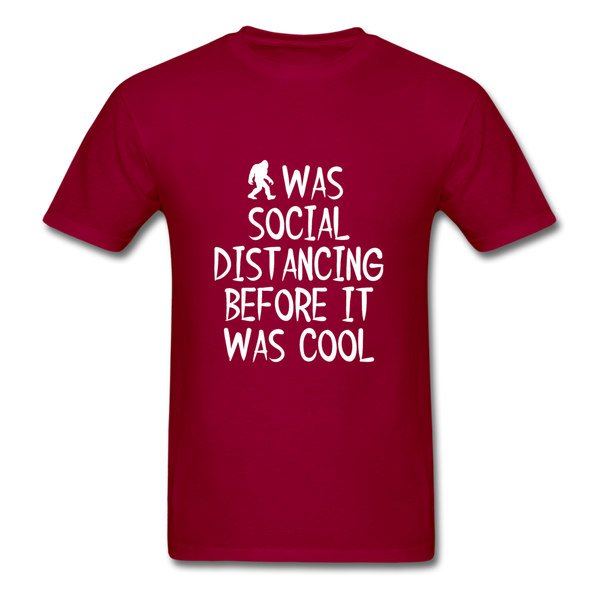 Social Distancing - dark red