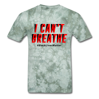 I Can't Breathe - military green tie dye