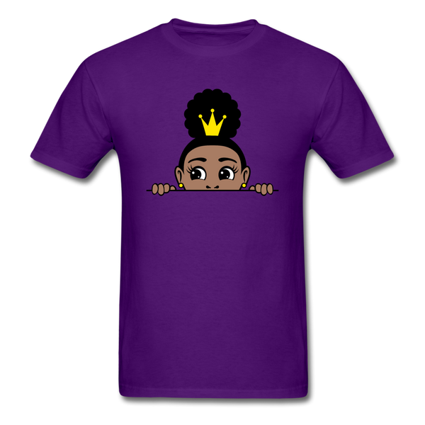 Puff Crown Girl - purple
