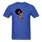 Afro Puff Girl - royal blue