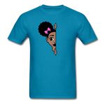 Afro Puff Girl - turquoise