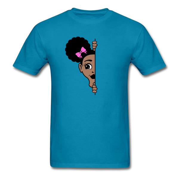 Afro Puff Girl - turquoise
