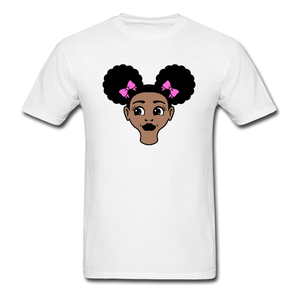 Afro Puffs Girl - white