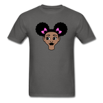 Afro Puffs Girl - charcoal