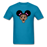Afro Puffs Girl - turquoise