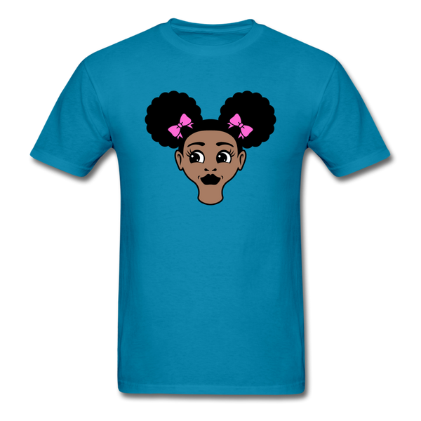 Afro Puffs Girl - turquoise