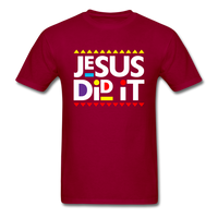 Jesus Did It - dark red