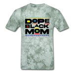 Dope Black Mom - military green tie dye