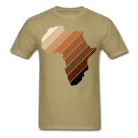 Africa Continent Shades T-Shirt - khaki