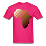 Africa Continent Shades T-Shirt - fuchsia