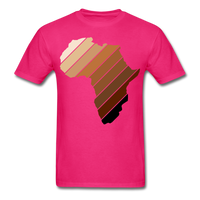 Africa Continent Shades T-Shirt - fuchsia