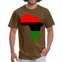 Africa Map T-Shirt - brown