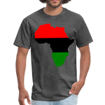 Africa Map T-Shirt - heather black