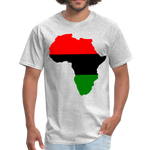 Africa Map T-Shirt - heather gray