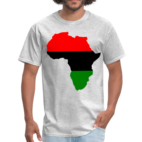 Africa Map T-Shirt - heather gray