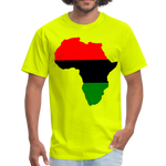 Africa Map T-Shirt - safety green