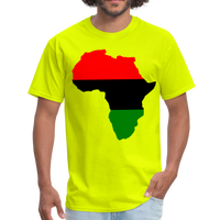 Africa Map T-Shirt - safety green