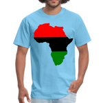 Africa Map T-Shirt - aquatic blue