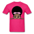 Afro Puff Bandana Girl 2 T-Shirt - fuchsia