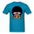 Afro Puff Bandana Girl 2 T-Shirt - turquoise