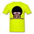 Afro Puff Bandana Girl 2 T-Shirt - safety green