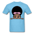 Afro Puff Bandana Girl 2 T-Shirt - aquatic blue