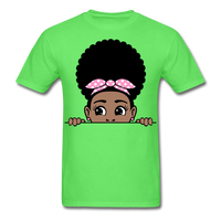 Afro Puff Bandana Girl 2 T-Shirt - kiwi