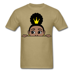 Afro Puff Crown Girl - khaki